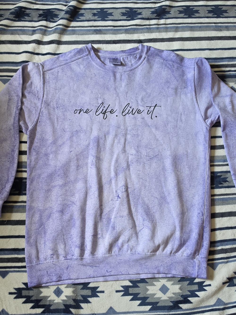 Comfort Colors Lavender Crewneck Sweatshirt with Script
